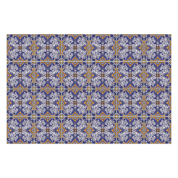 Nálepky na dlaždice Elegantný kvetinový motív