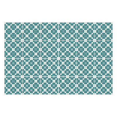 Samolepky na kachličky Geometrické kvety v sieťke