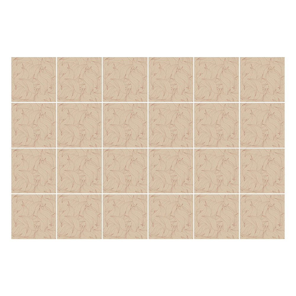 Nálepky na dlaždice V pozadí prepletené listy