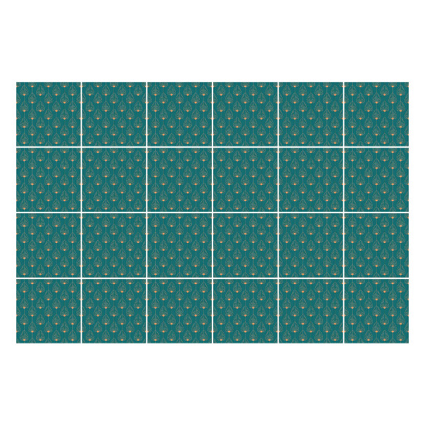 Samolepky na obklady Motív kvapky v sieťke