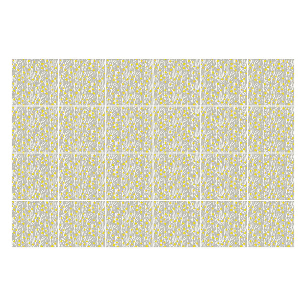 Samolepky na kachličky Jemné konáre s kvetmi