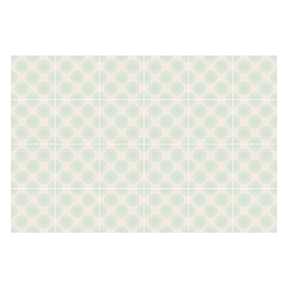 Nálepky na dlaždice Jemné kvetinové motívy