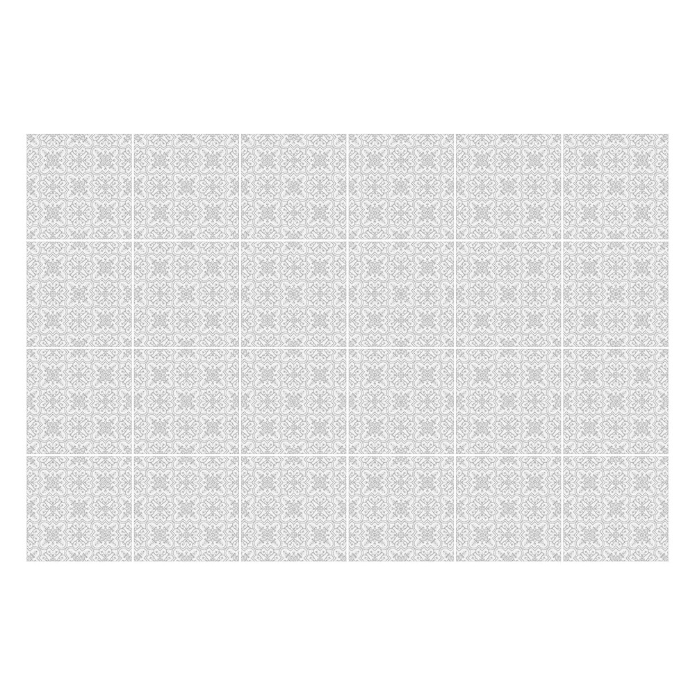 Nálepky na dlaždice Jemný, symetrický motív