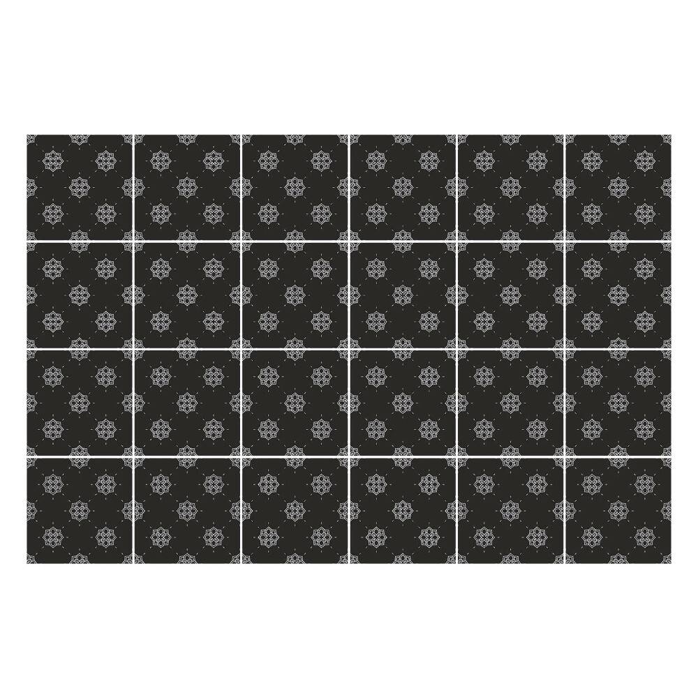 Nálepky na dlaždice Geometrické tvary v mriežke