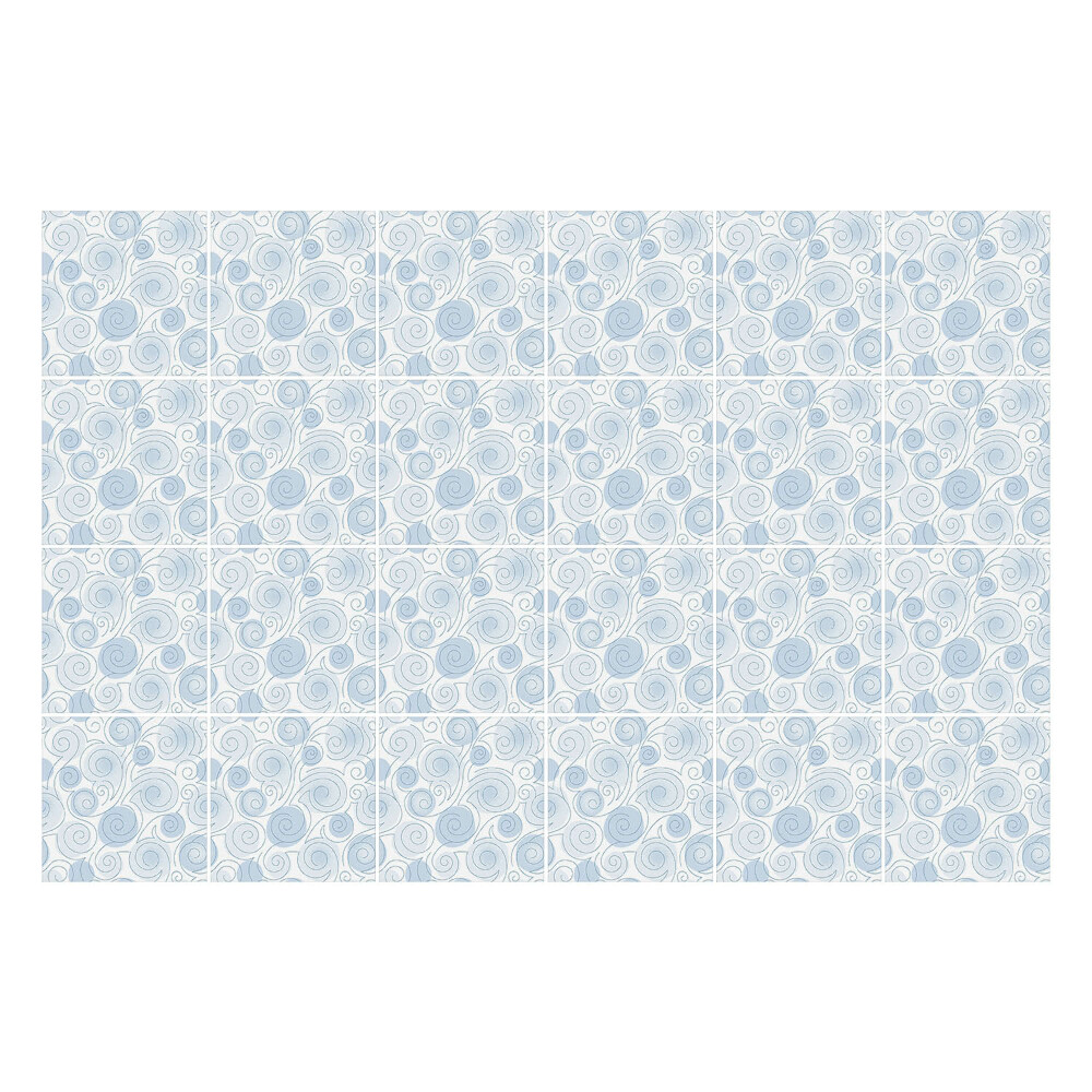 Samolepky na kachličky Jemné špirály a vlny