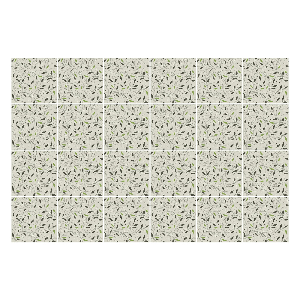 Nálepky na dlaždice Jemné listy a vetvičky