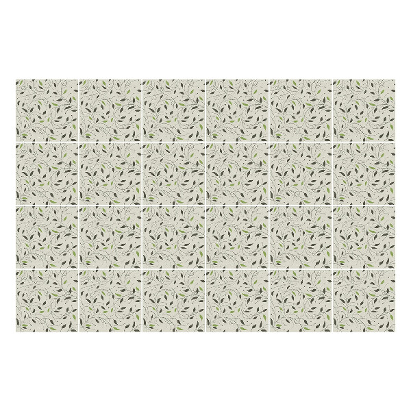 Nálepky na dlaždice Jemné listy a vetvičky