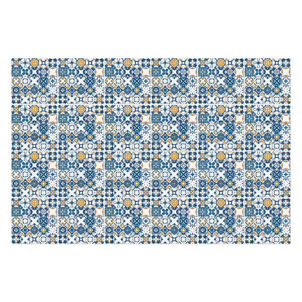 Samolepky na kachličky Kvetinové motívy v sieťke