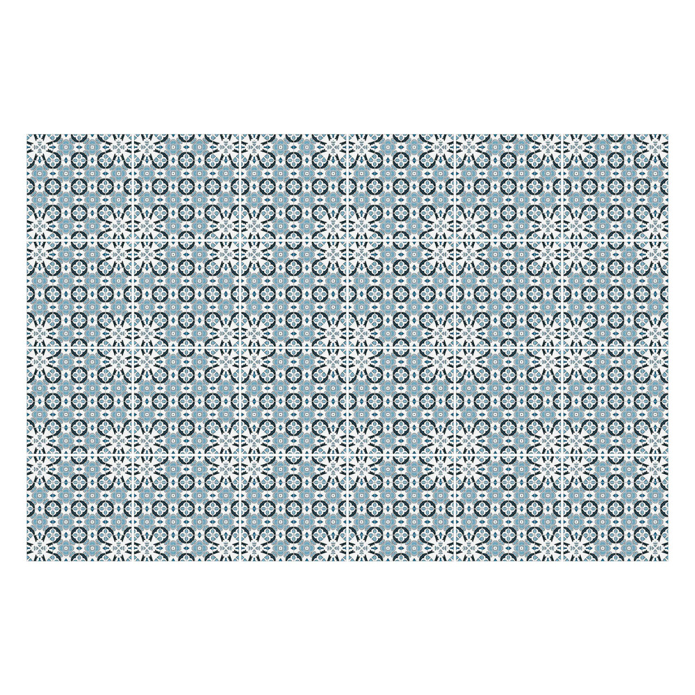 Nálepky na dlaždice Kvetinový motív s ornamentami