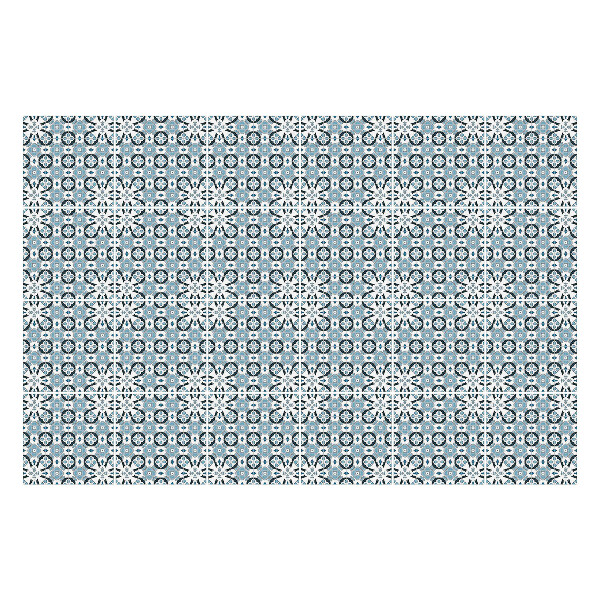 Nálepky na dlaždice Kvetinový motív s ornamentami