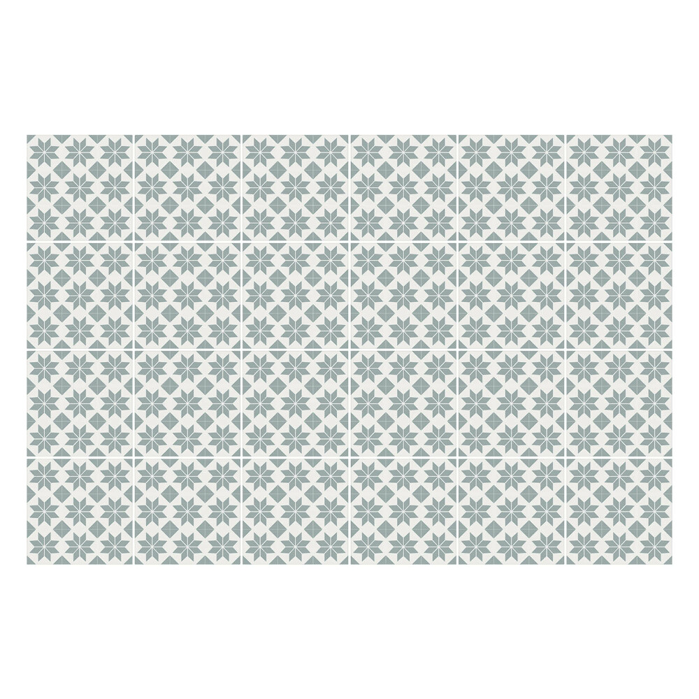 Nálepky na dlaždice Geometrické kvety v sieťke