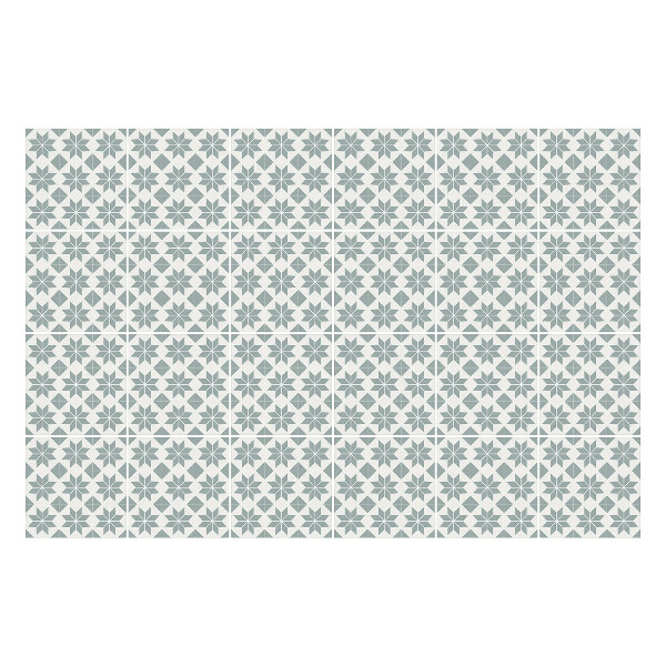 Nálepky na dlaždice Geometrické kvety v sieťke