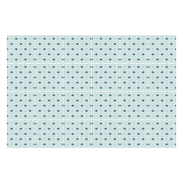 Samolepky na kachličky Vlny s kruhmi