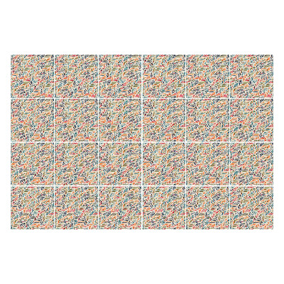 Nálepky na dlaždice Listy v dynamickom usporiadaní