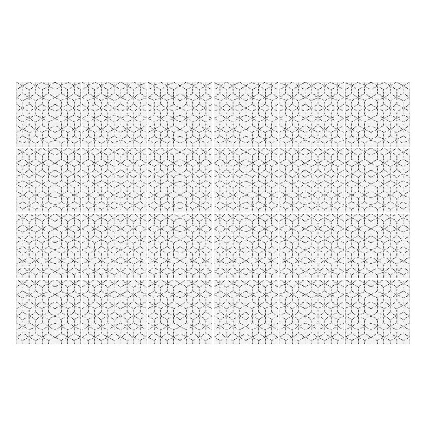 Samolepky na kachličky Séria šesťuholníkov v mriežke