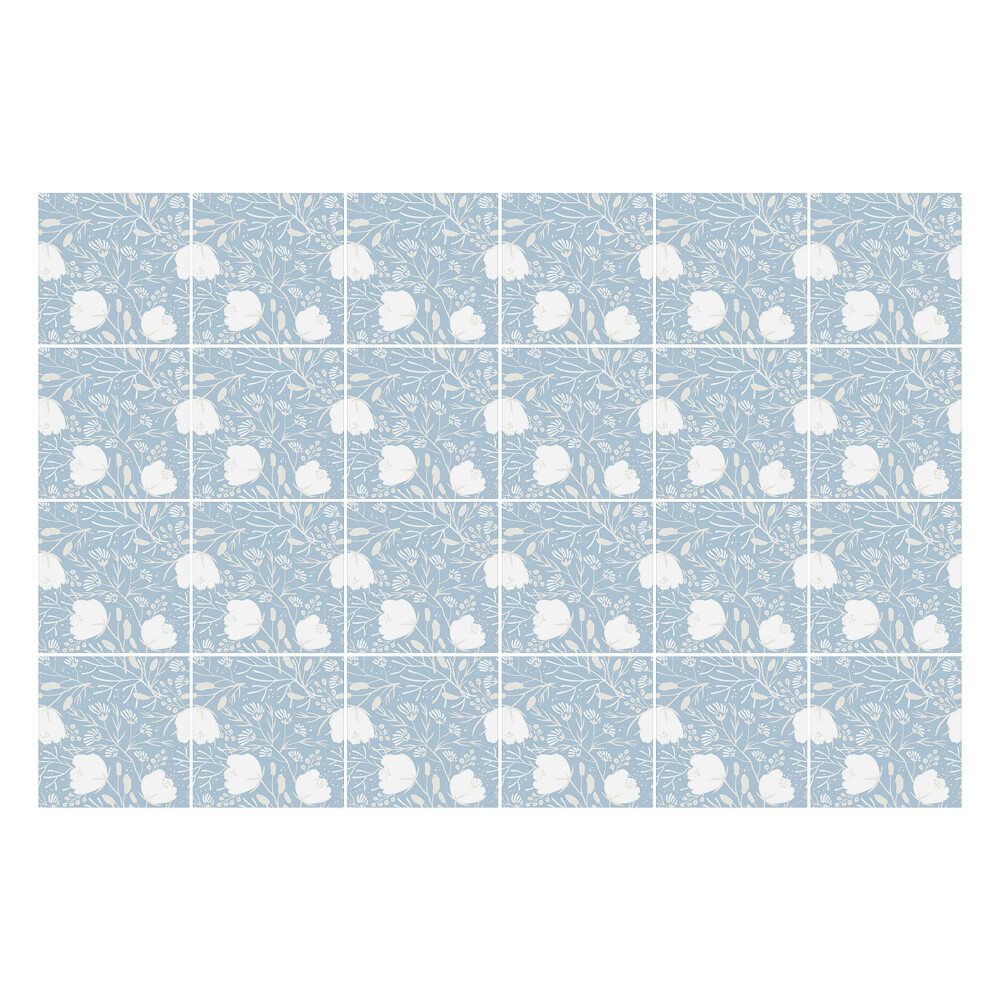 Samolepky na obklady Kvetinový motív na pozadí