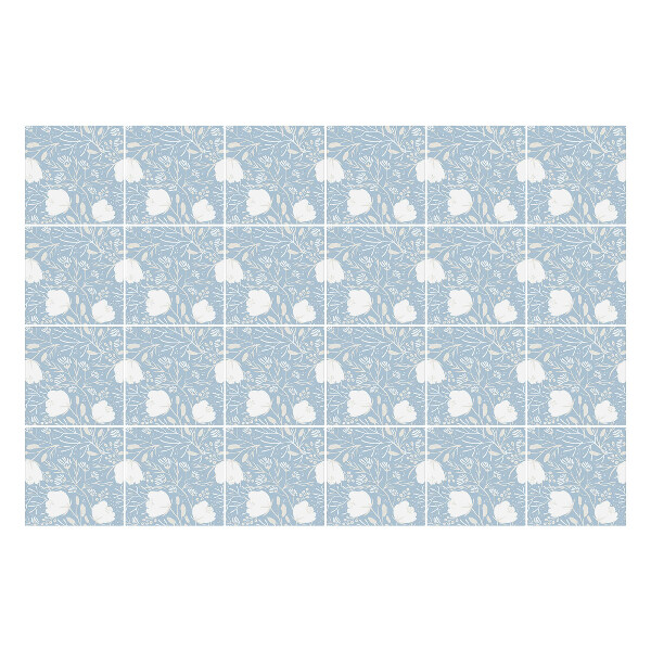 Samolepky na obklady Kvetinový motív na pozadí