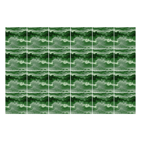 Nálepky na dlaždice Vlny v zemitých tónoch