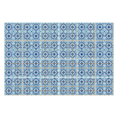 Samolepky na obklady Geometrické kvetinové motívy