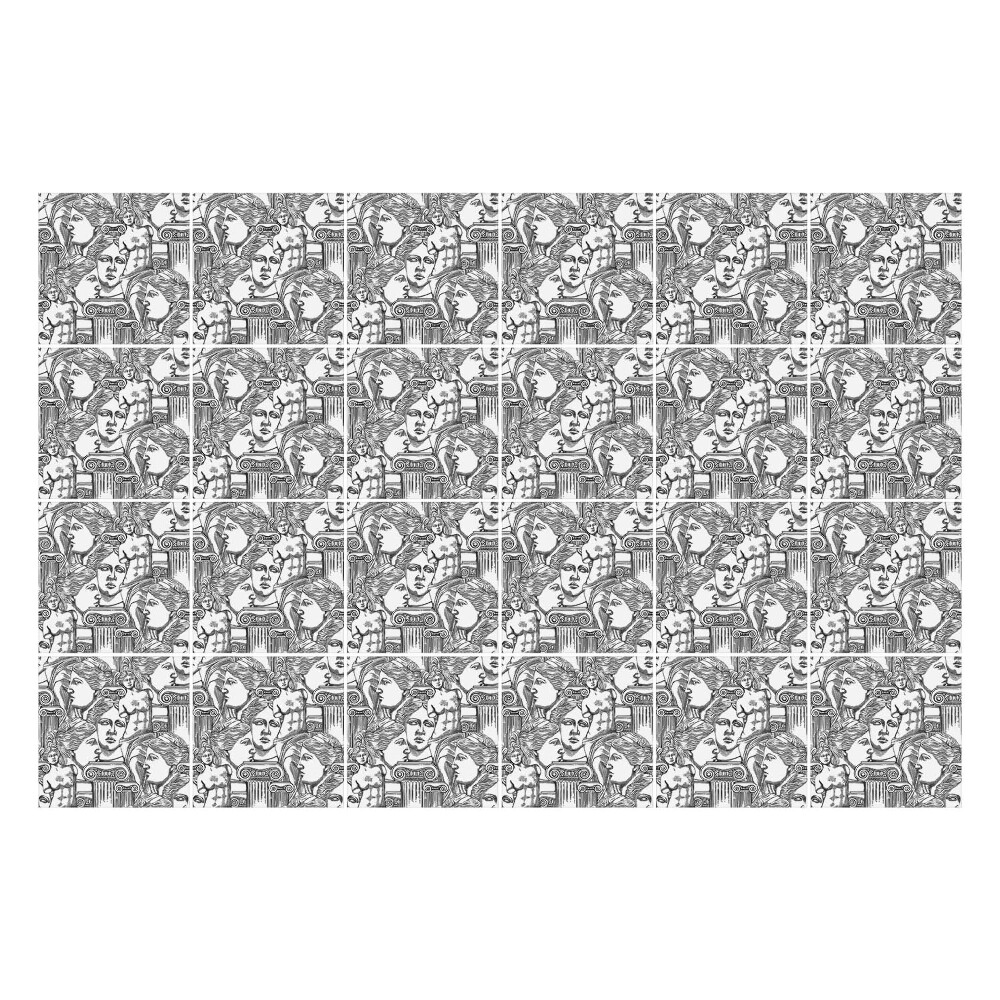 Nálepky na dlaždice Tváre v opakujúcom sa vzore