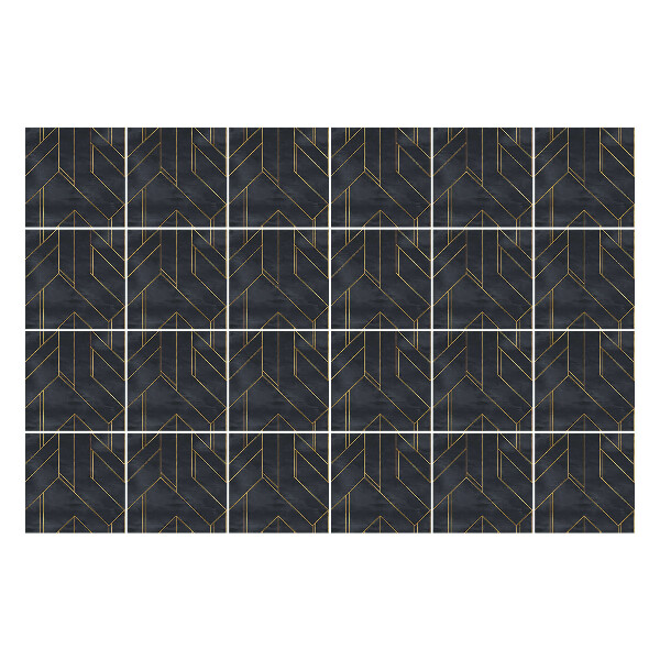 Samolepky na kachličky Kľukatá geometria