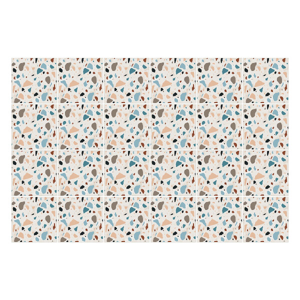 Nálepky na dlaždice Abstraktné tvary a škvrny