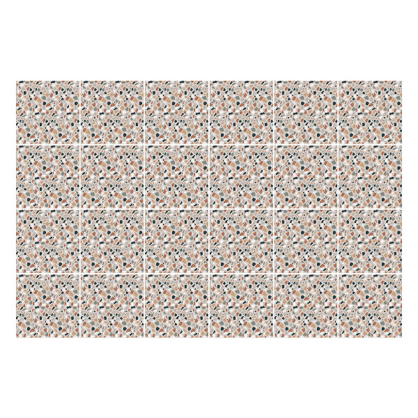 Nálepky na dlaždice Abstraktné listy a tvary