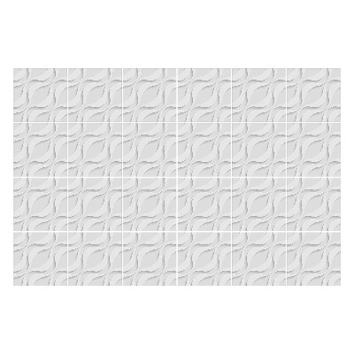 Nálepky na dlaždice 3D vlnité motívy