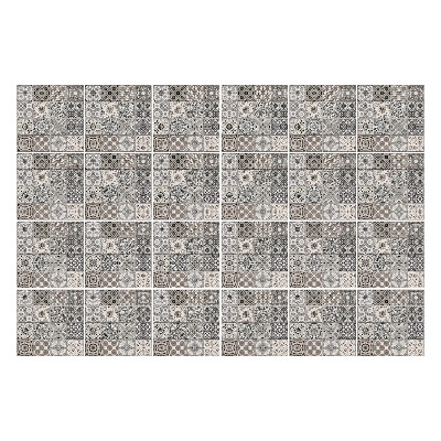 Samolepky na kachličky Šedé zdobené dlaždice