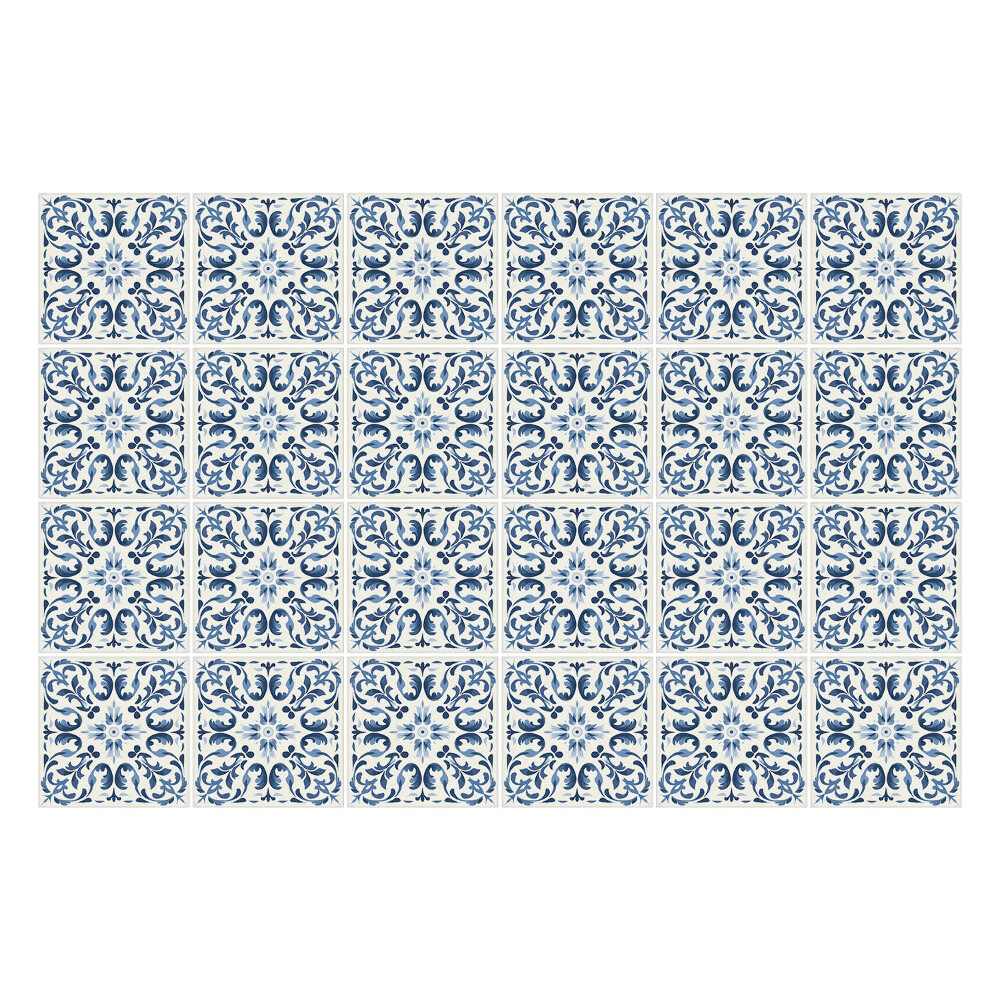 Samolepky na kachličky Modré dlaždice