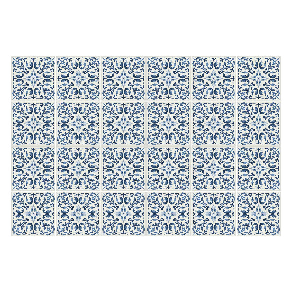 Samolepky na kachličky Modré dlaždice