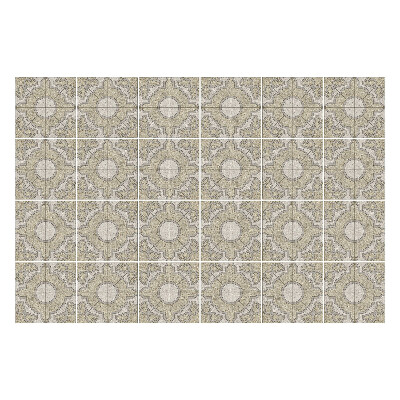 Nálepky na dlaždice Geometrické kvetinové motívy