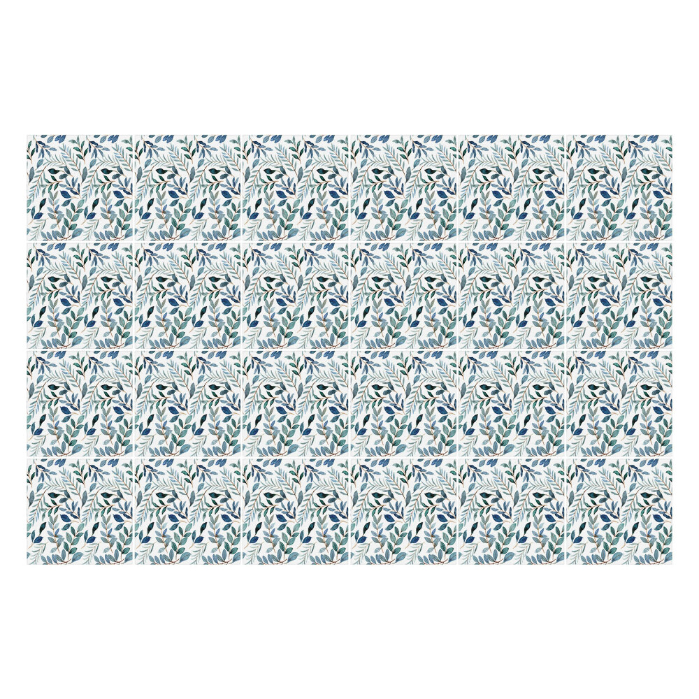 Nálepky na dlaždice Listy a vetvičky v spleti