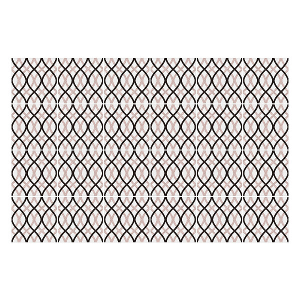 Samolepky na obklady Prepletené oválne tvary