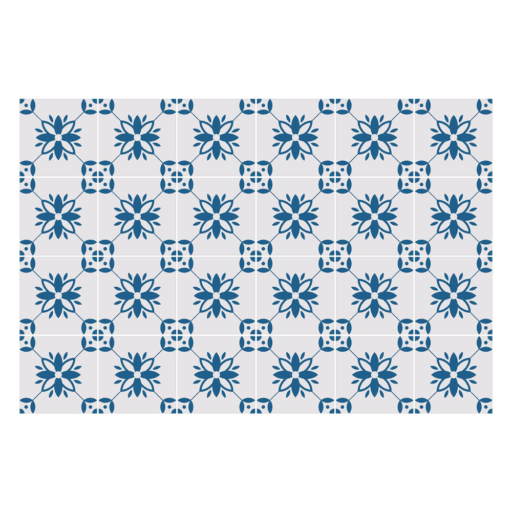 Nálepky na dlaždice Kvetinové motívy v sieťke