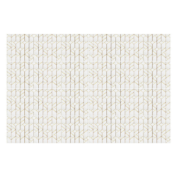 Nálepky na dlaždice Geometrické čiary v mriežke