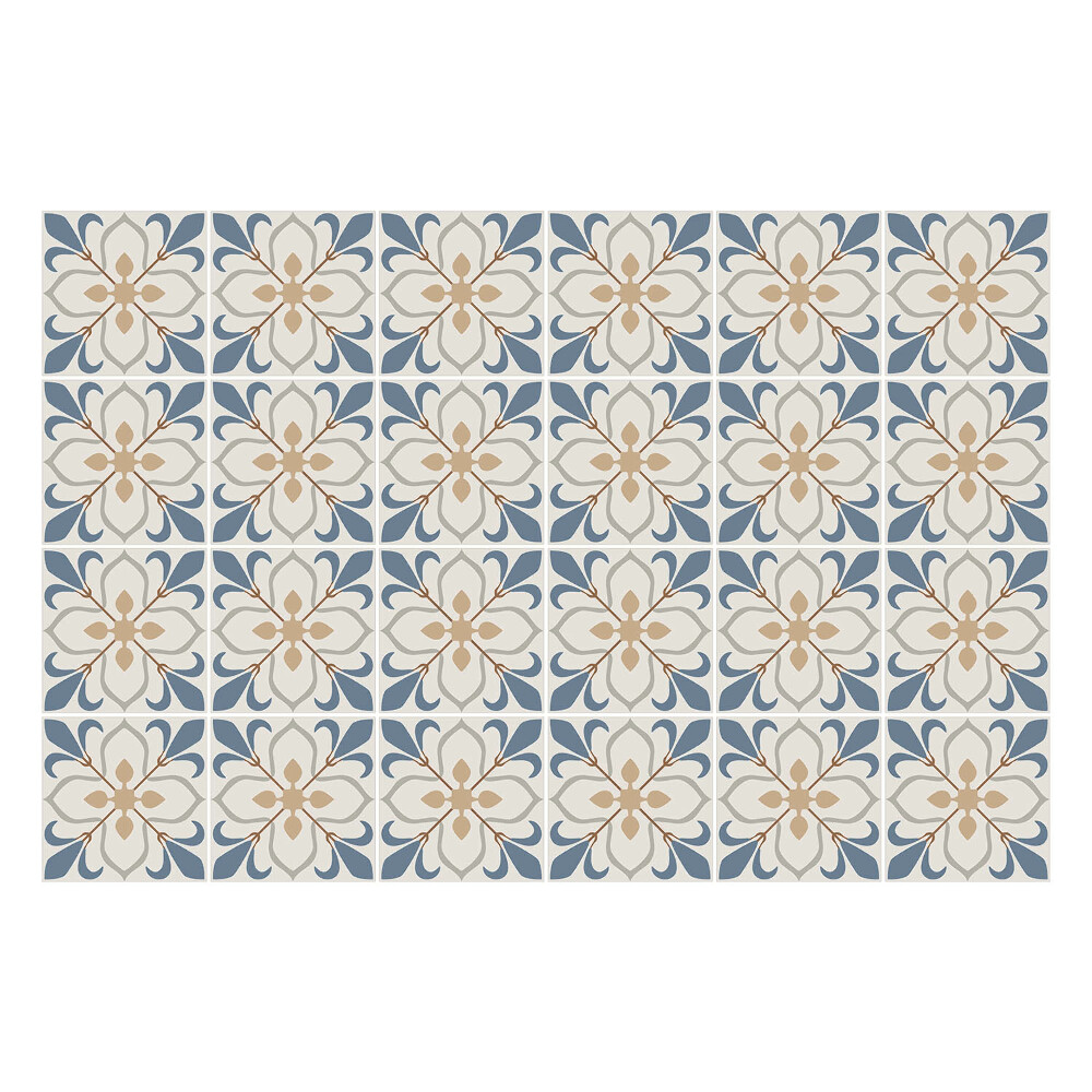 Samolepky na obklady Kvetinový motív v sieťke