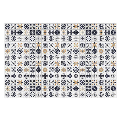 Samolepky na kachličky Geometrické kvety a kruhy