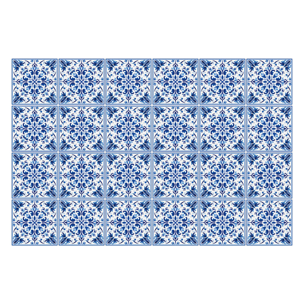 Samolepky na kachličky Bohato zdobená dlažba