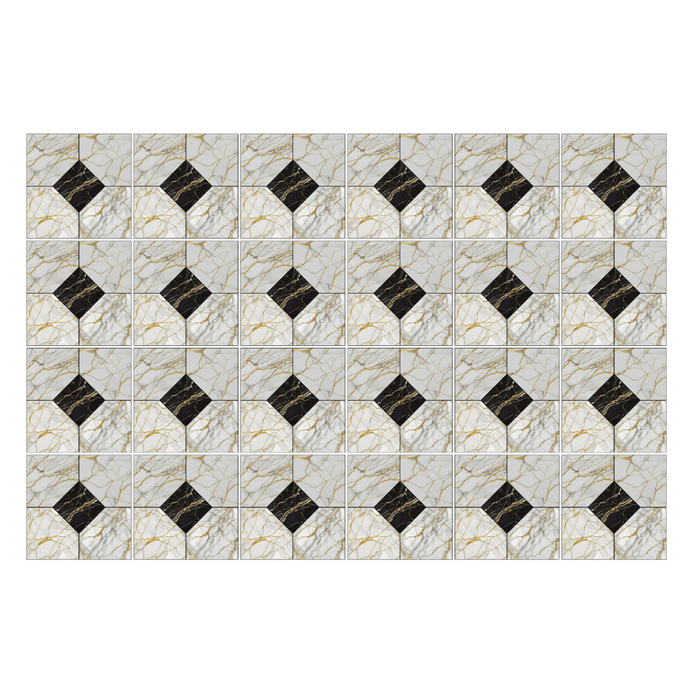 Samolepky na obklady Geometrické dlaždice v usporiadaní