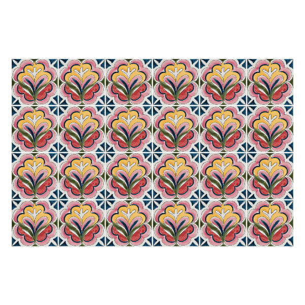 Samolepky na kachličky Kvetinové motívy v aranžmáne