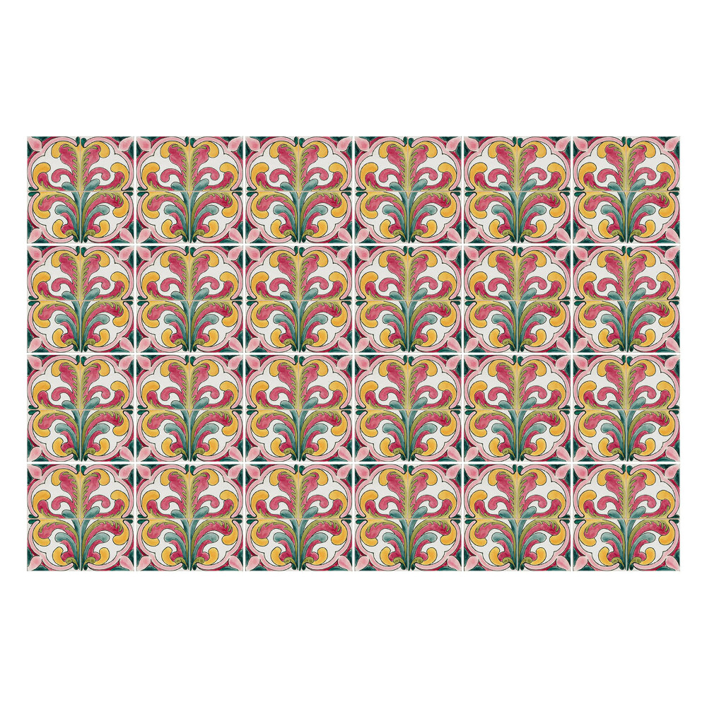 Samolepky na obklady Kvetinové motívy v aranžmáne