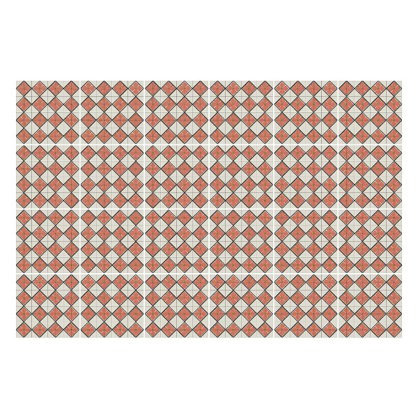 Nálepky na dlaždice Priestorové kosoštvorce a štvorce