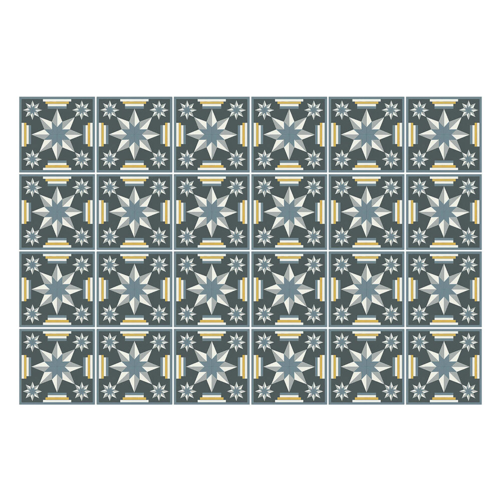 Samolepky na kachličky Geometrické hviezdy a čiary