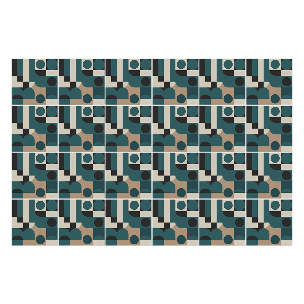 Samolepky na obklady Geometria s kruhmi