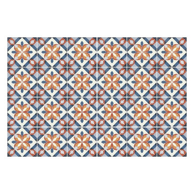 Nálepky na dlaždice Kvetinové motívy v sieťke