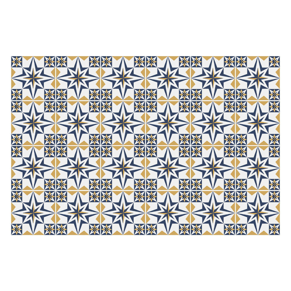 Samolepky na kachličky Symetrické hviezdy a kosoštvorce