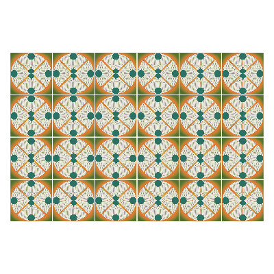 Samolepky na kachličky Kruhy s lúčmi