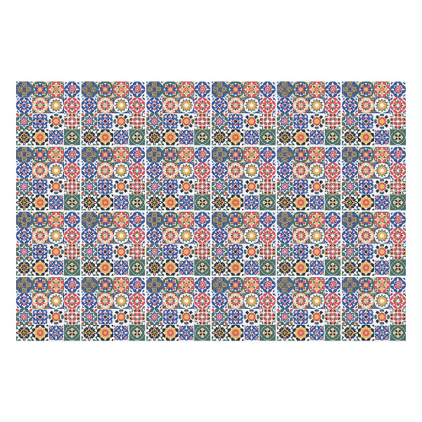 Samolepky na obklady Kvetinové mozaiky v aranžmáne