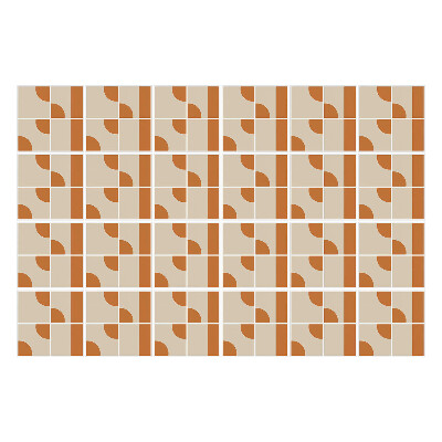 Nálepky na dlaždice Geometrické tvary v mriežke